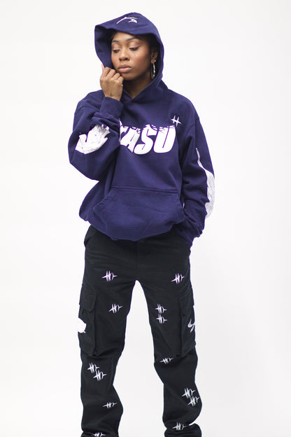 YASU Winged CrsRds Hoodie (Navy)