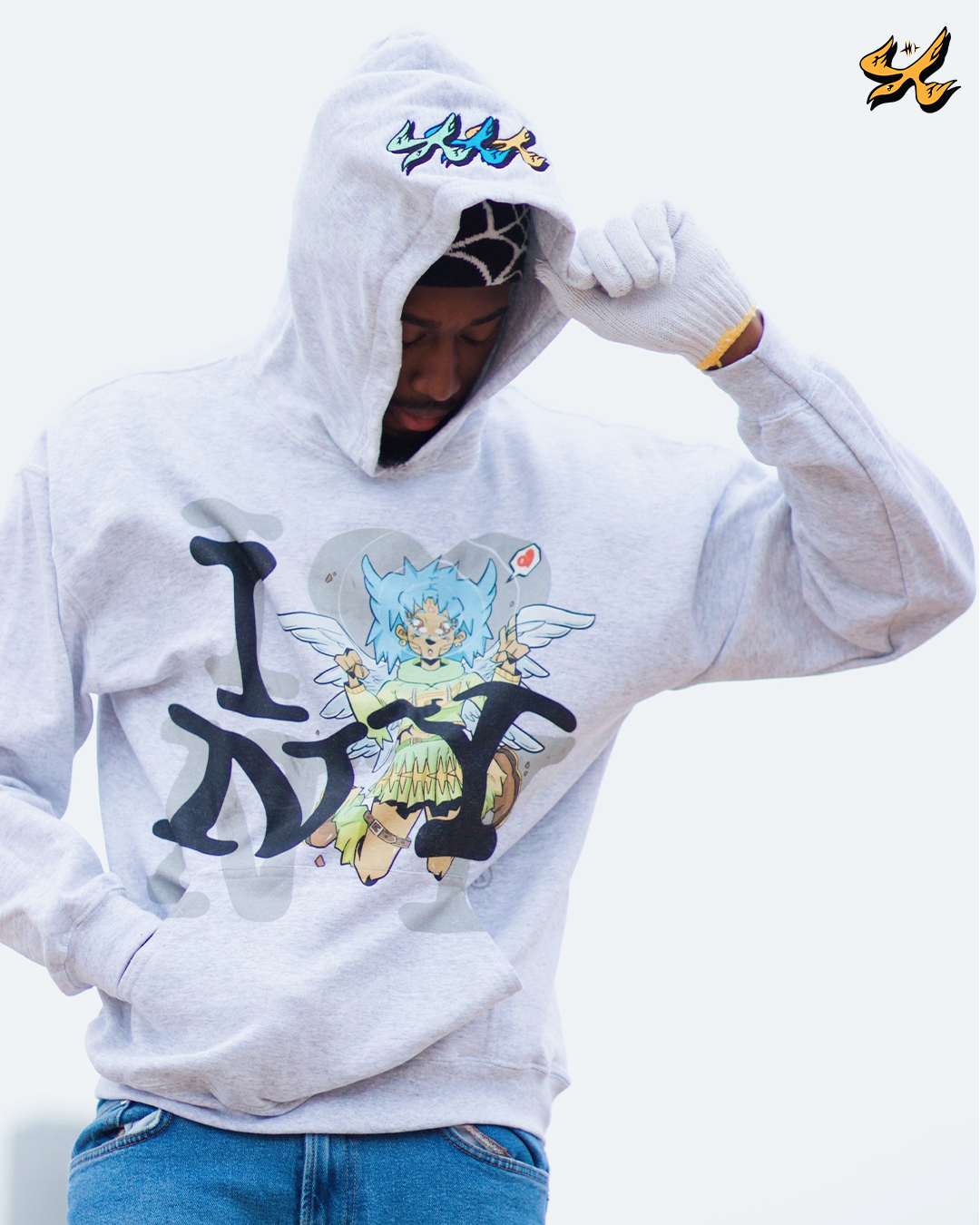 YASU <3 NY Hoodie Grey