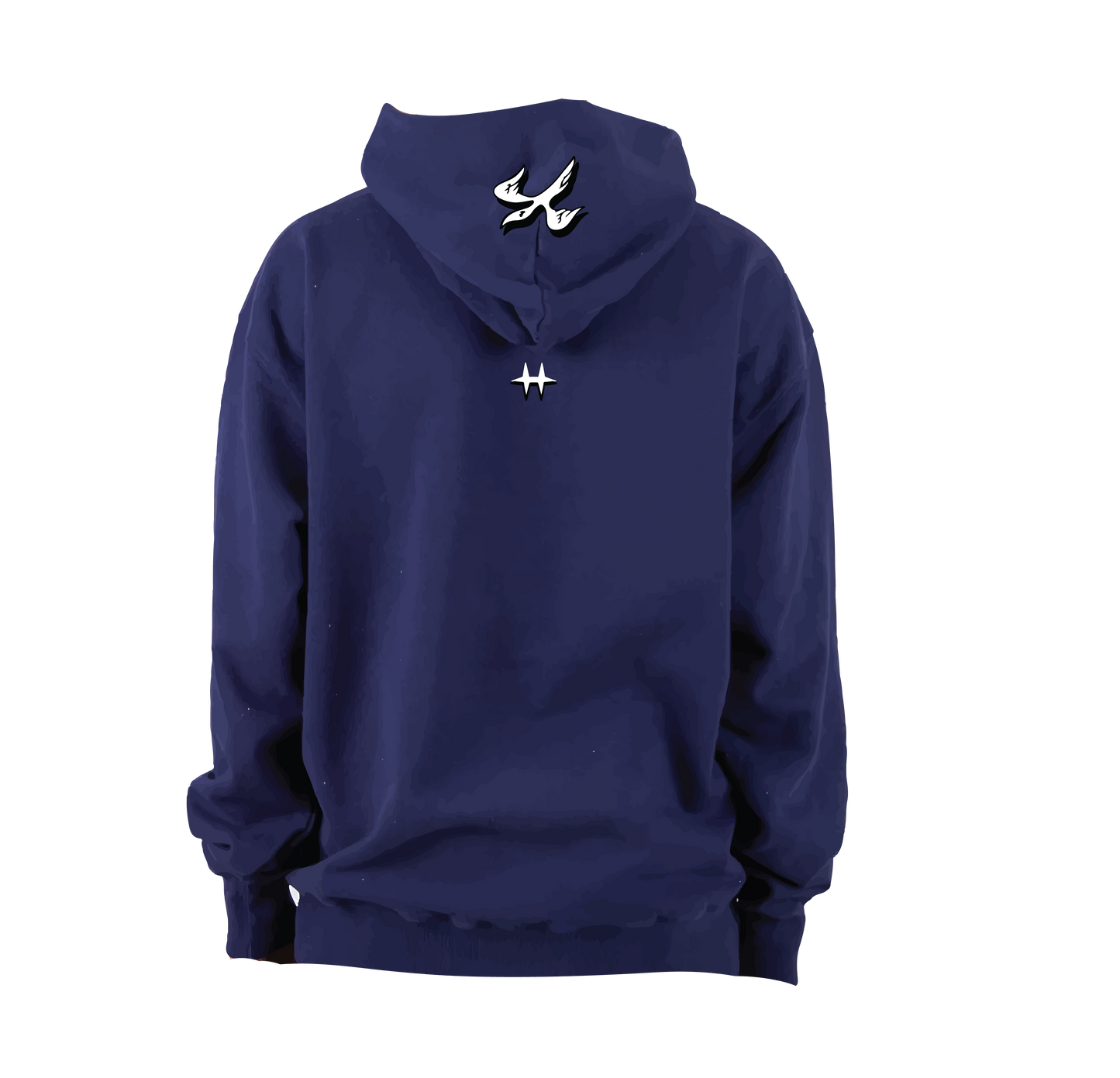 YASU Winged CrsRds Hoodie (Navy)